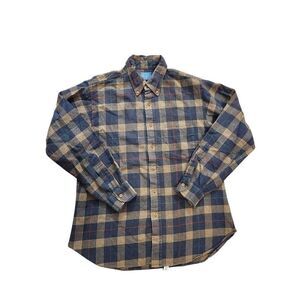 Pendleton Brown and Tan Casual Button Down Shirt
